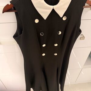 Tommy Hilfiger Black Dress with White Collar